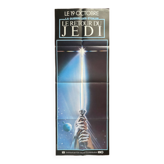 Original cinema poster "Return of the Jedi" Harrison Ford 60x160cm 1983