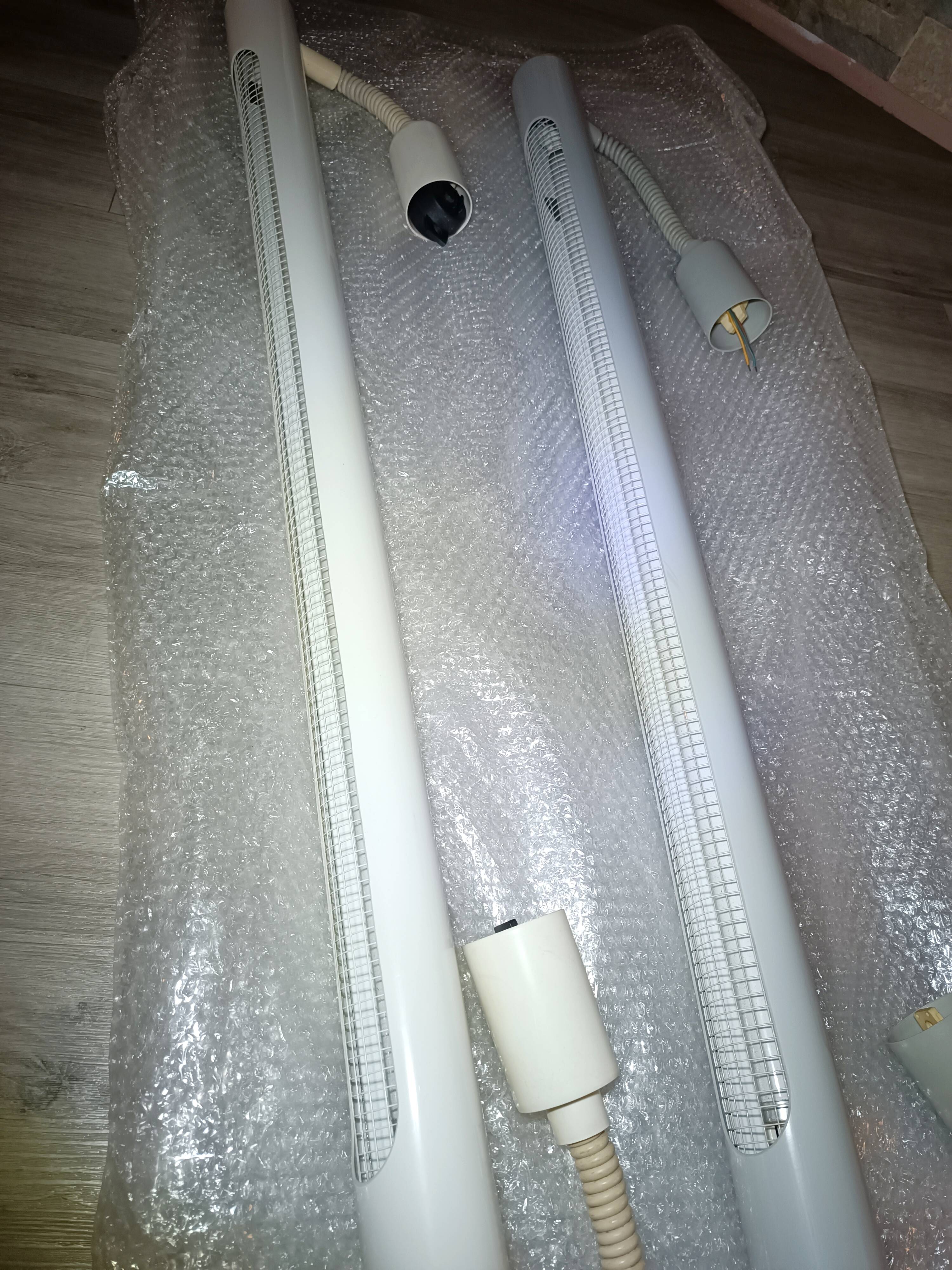 Pair of industrial pendant lamps by Massive 1980s