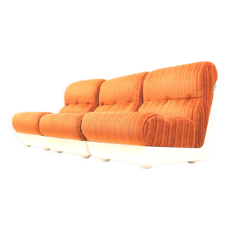 Vintage Space Age element modular sofa armchairs from the 1970s
