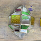 Pair of oriental type wall lights.