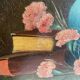 Oil painting still life with flowers