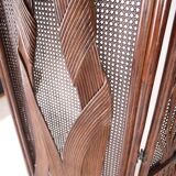 Pair of rattan screens