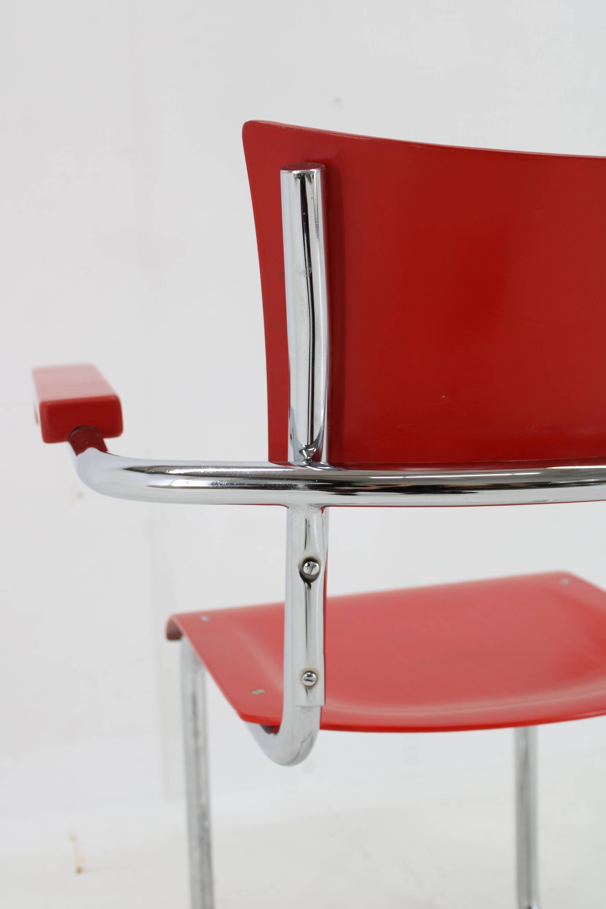 1940s Bauhaus Restored Tubular Armchair, Germany