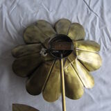 Brass sunflower sconces