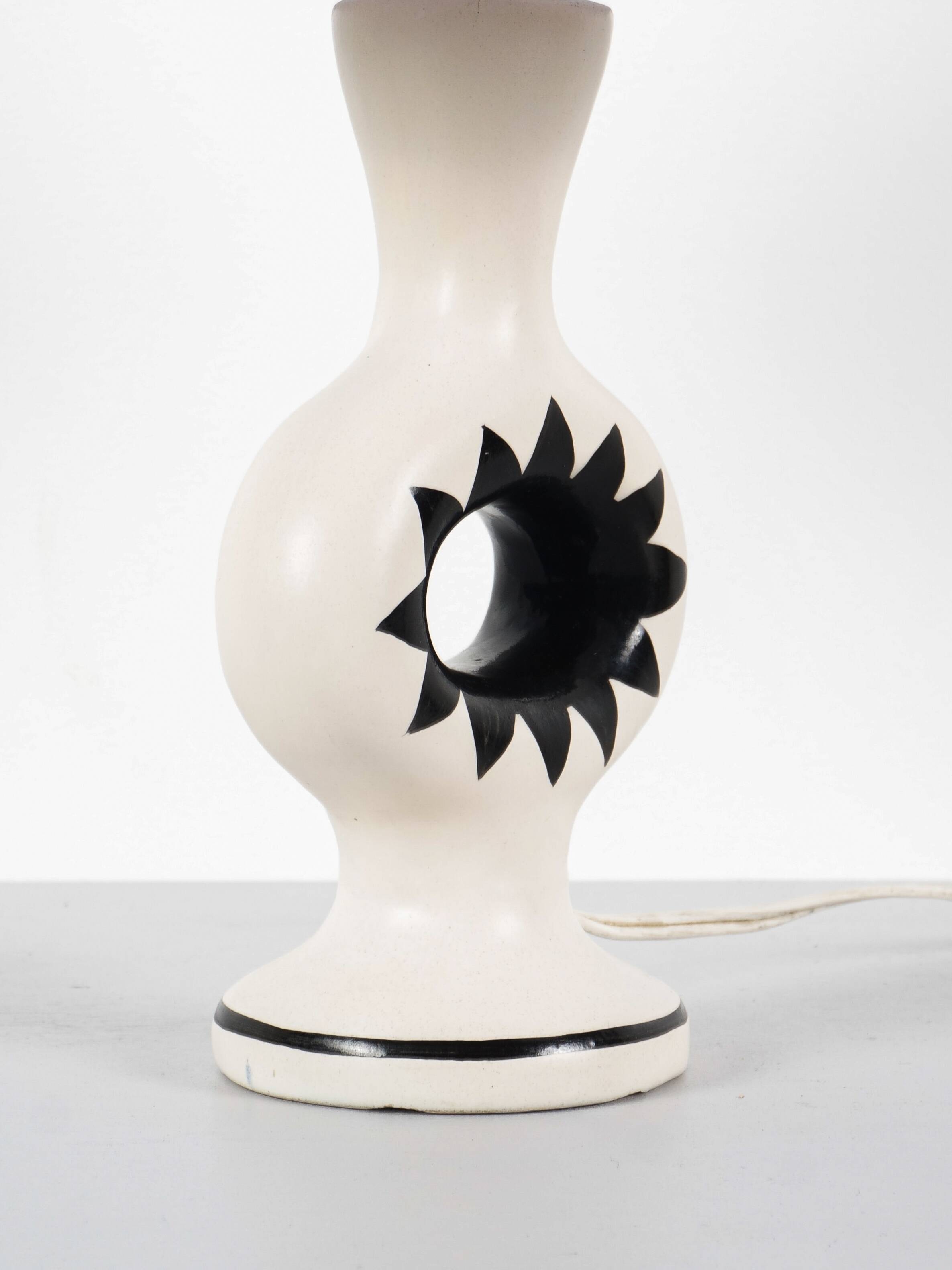 Lampe de table en céramique Roger Capron (attribué à), vers 1950