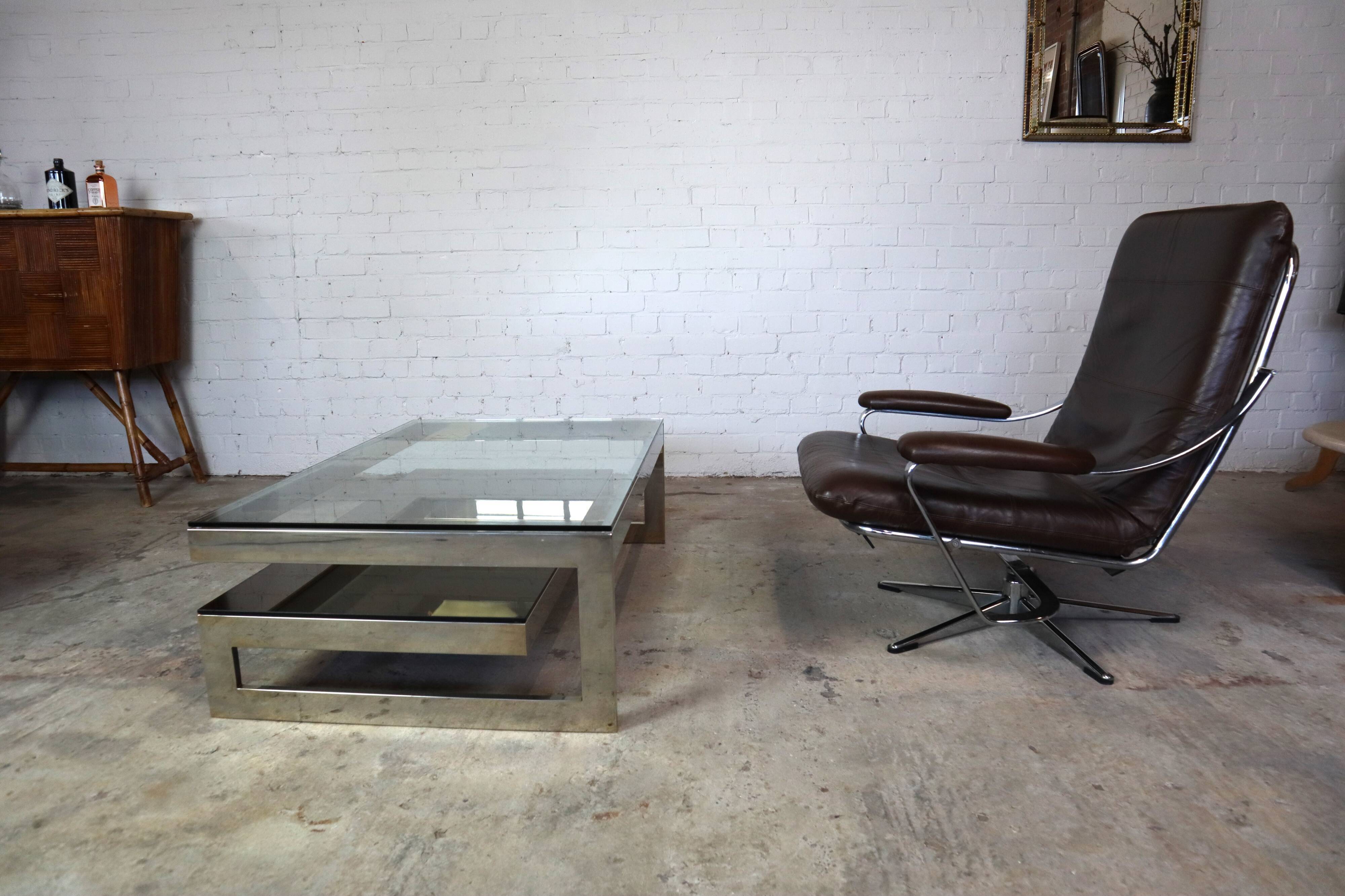 Belgo Chrom G-shape coffee table