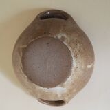 Stoneware sugar bowl with handle
