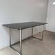 Bureau en métal et verre fumé, années 70