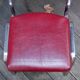 Pair of red leatherette chairs