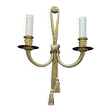 Appliques bronze 2 lumières style Louis XVI