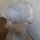 Buste en plâtre de femme ateliers du Louvre
