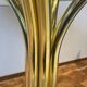 Table seventies pieds dorés