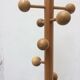 Vintage pine coat rack