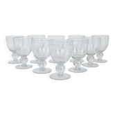 Set of bubble champagne glasses, Italian design, 1970s, production: Italy