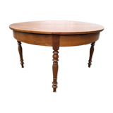 Half moon table in oak