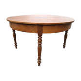 Half moon table in oak