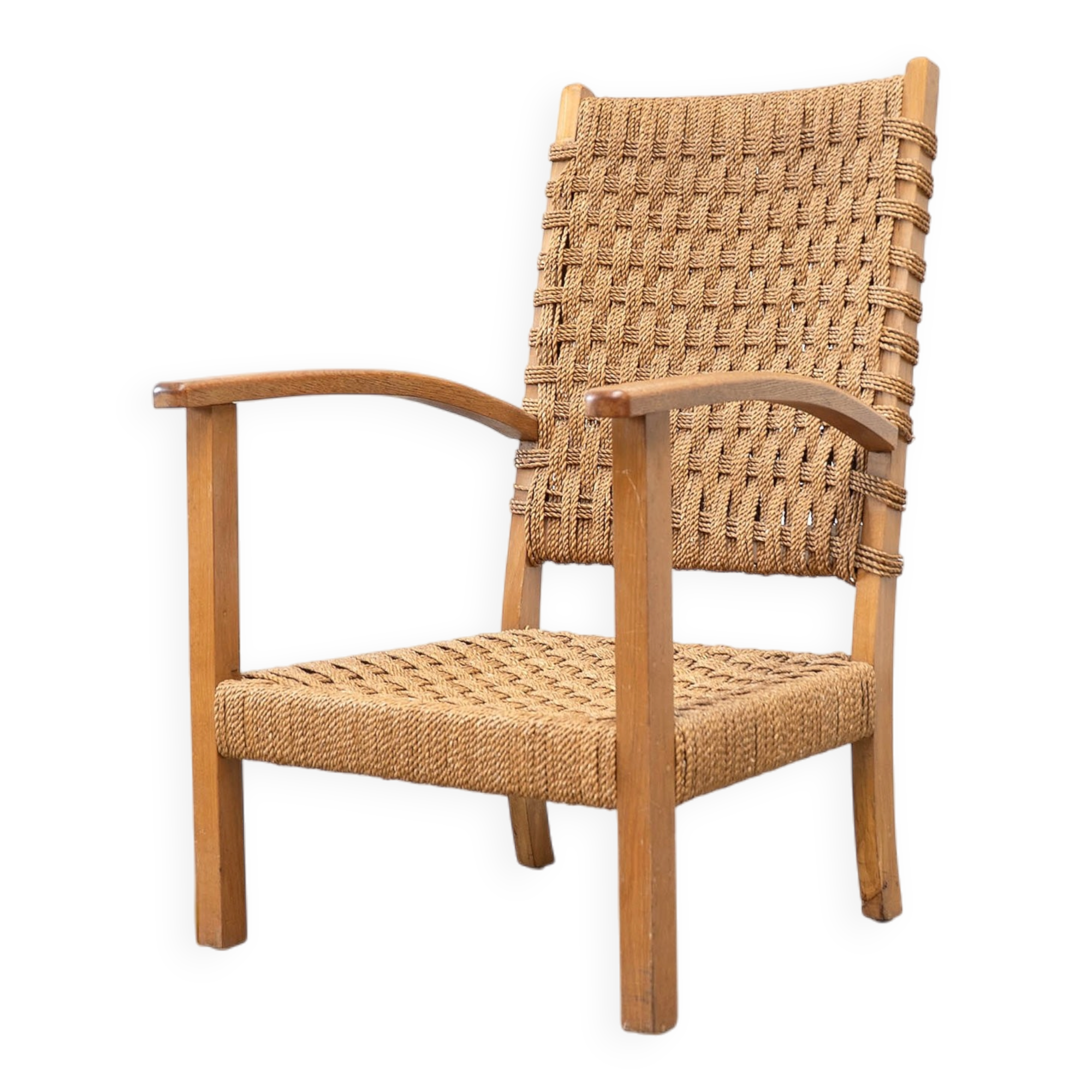 1960s Dutch cord lounge chair