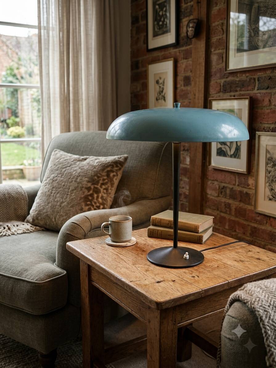 Mushroom lamp by Louis Kalff from the 1960s.