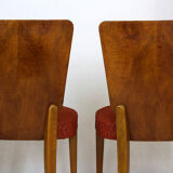 Art Deco H-214 Dining Chairs by Jindrich Halabala for ÚP Závody, 1950s, Set of 4