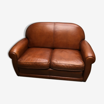 Leather club sofa