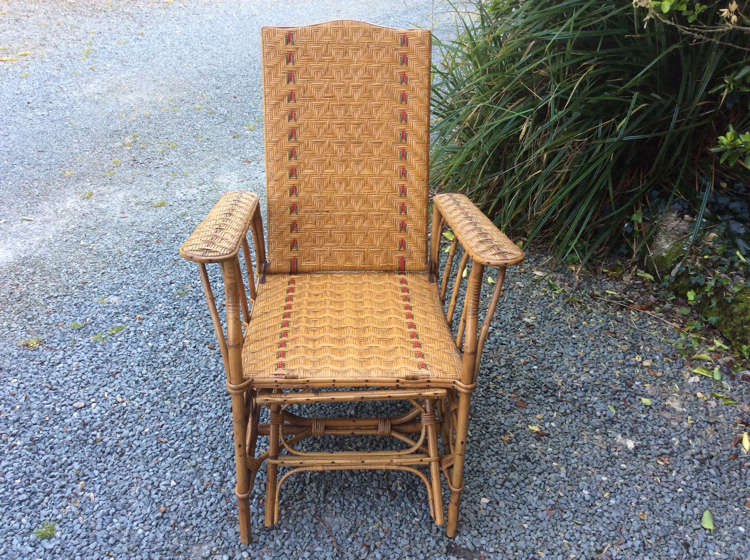 Rattan long chair