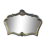 Louis XV baroque style mirror in wood and gilded stucco