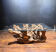 Design coffee table in driftwood and glass – Unique and natural piece