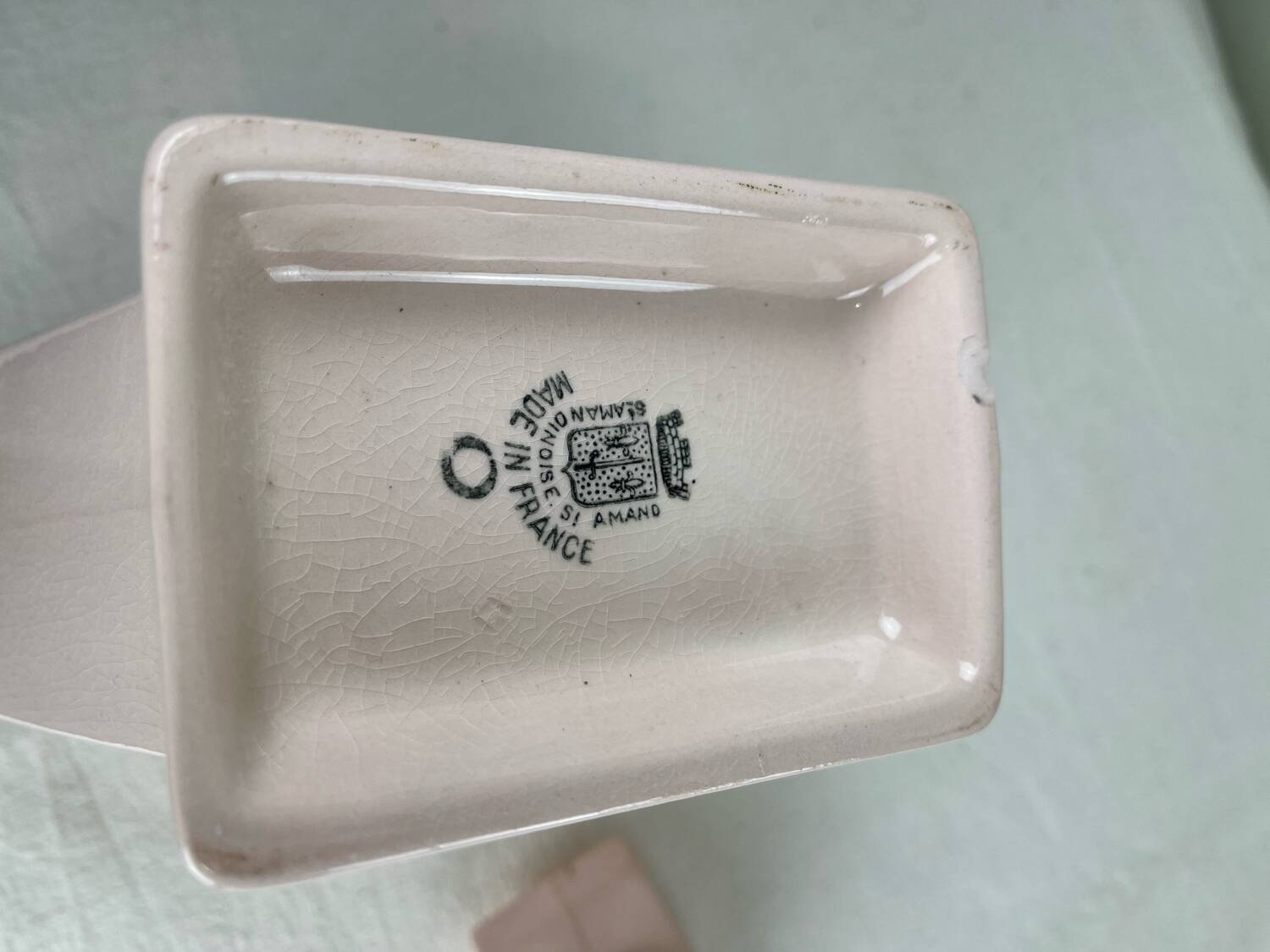 Art Deco pink teapot