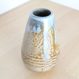 Vase 11cm ceramic with blue drips