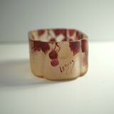 Legras Phoenician series ruby jardinière in multi-layered glass (1900 - 1910)