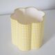 Flower-shaped lampshade Flora "mini yellow check"