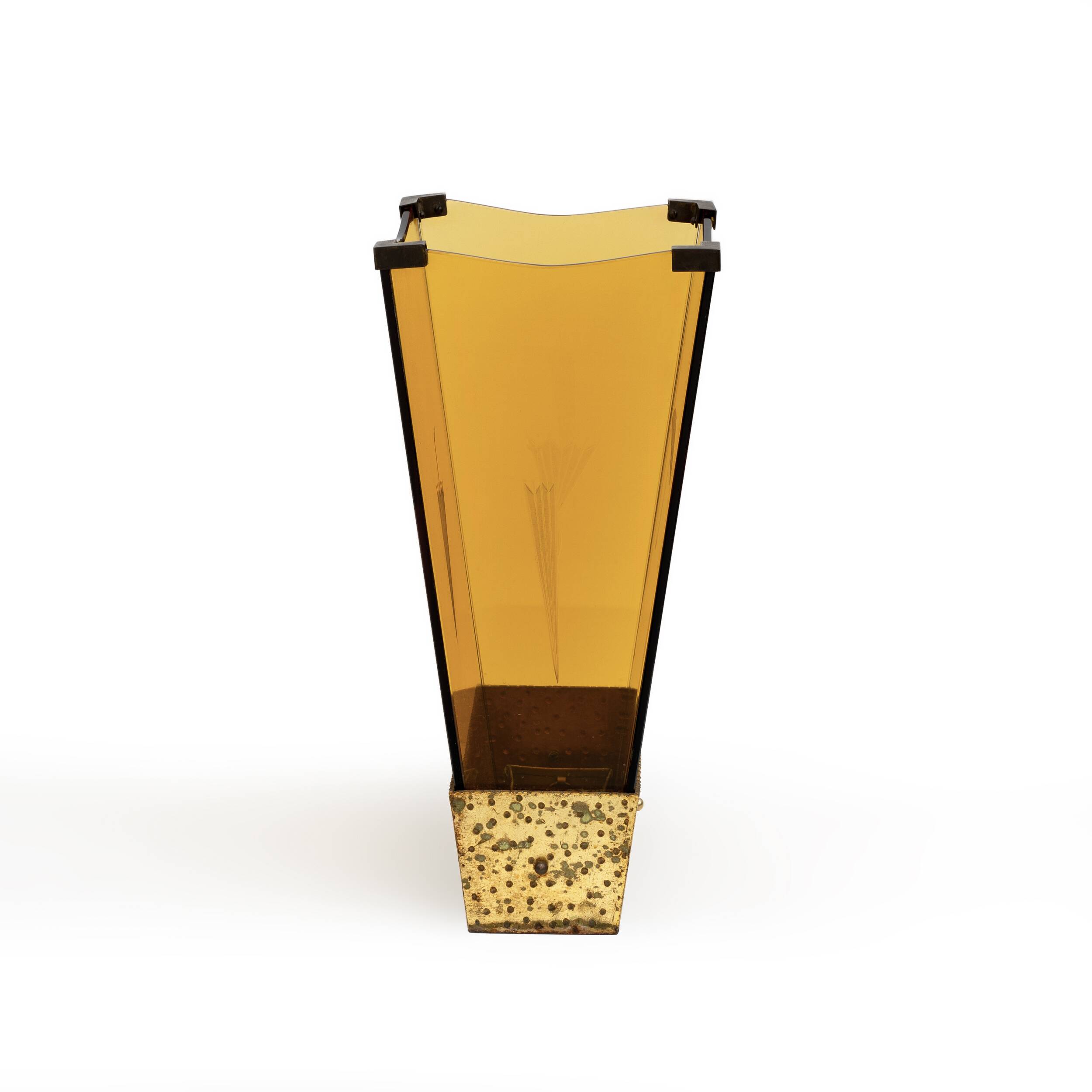 Attributed Pierluigi Colli MidCentury, Glass Umbrella Stand, Cristal Art