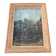 Old large pastel tableau - Scene of a wooded and flowered garden
