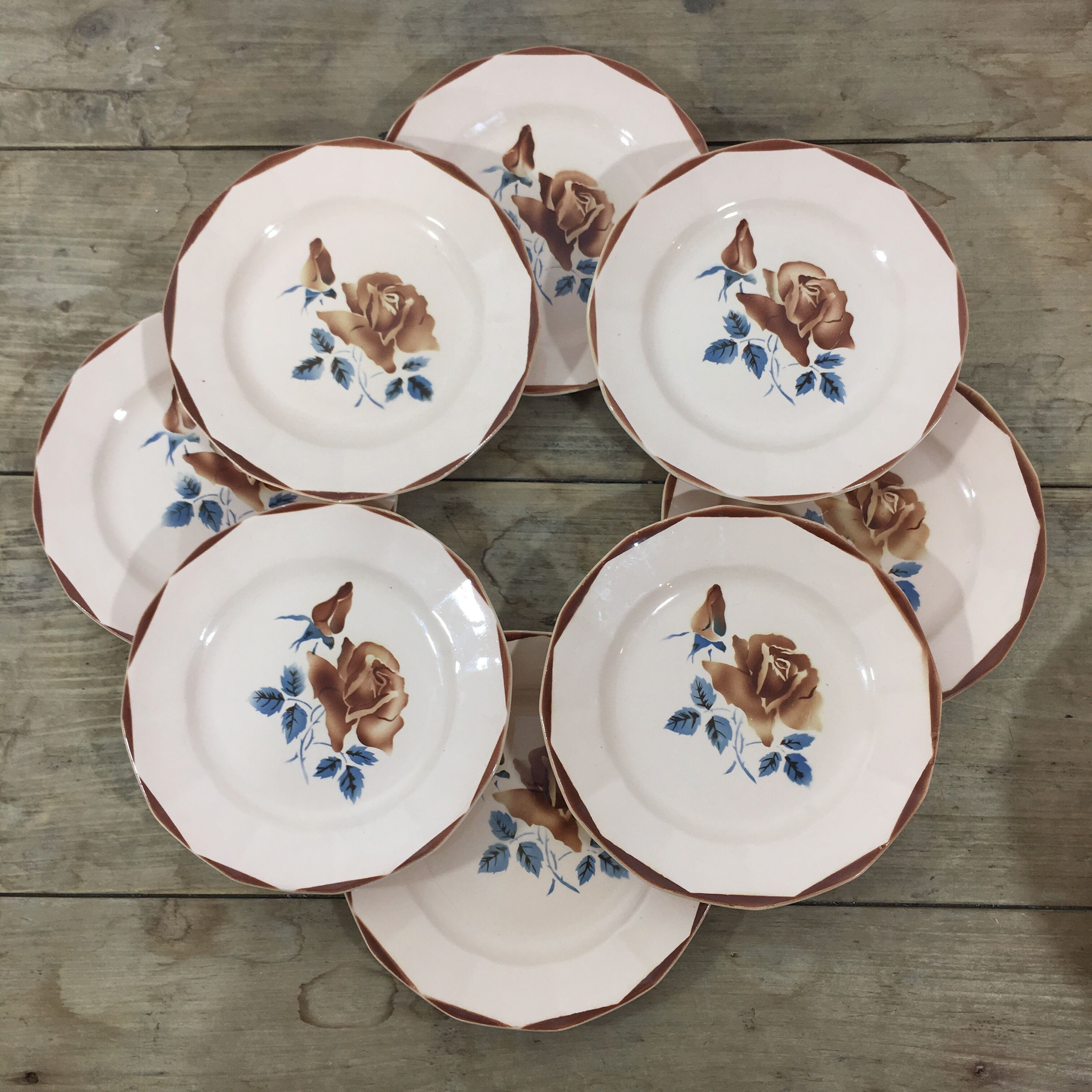 Lot de 6 assiettes à dessert Digoin