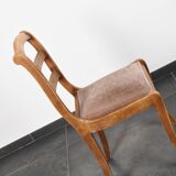 Barrette chairs with saber legs, set of 4