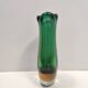 Green and Yellow Sommerso Murano Glass Vase attr. to Flavio Poli, Italy