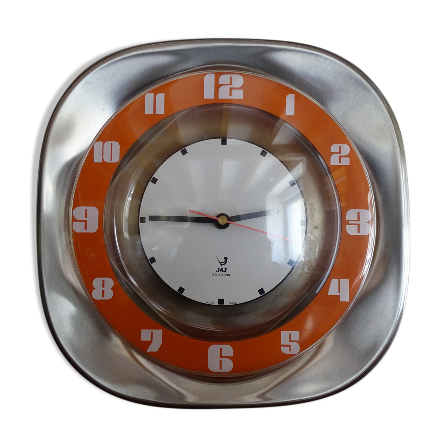 Horloge Jaz electronic alu vintage design 1970