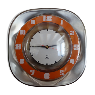 Clock Jaz electronic alu vintage design 1970