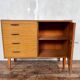 Enfilade buffet vintage Mobel en bois et formica - 1960