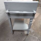 Old shelf shelf drawer gray marble tray 1900