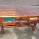 Table - Carved solid oak desk