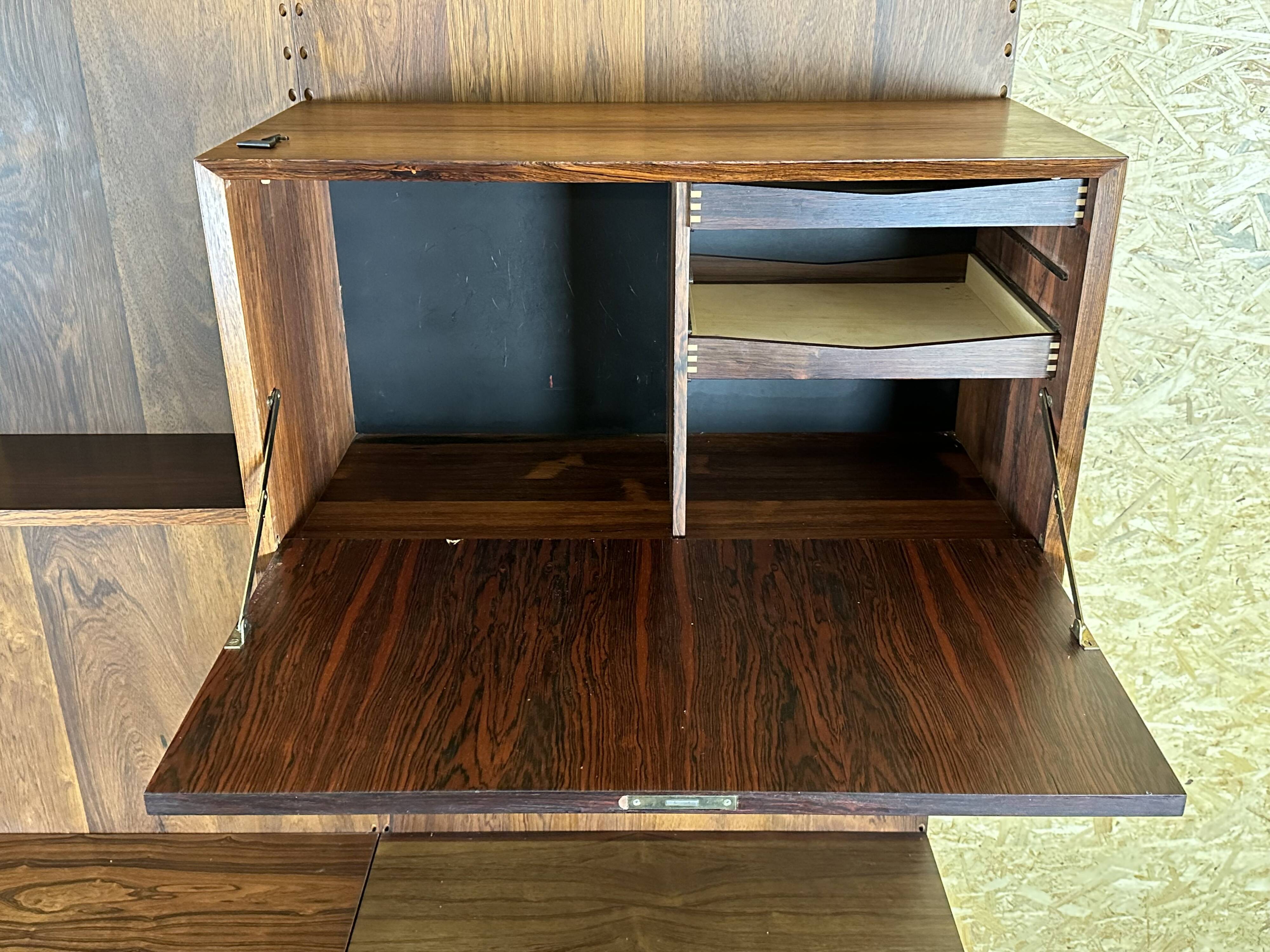 1960s 1970s Rio Rosewood Shelving System by Poul Cadovius for Cado Denmark