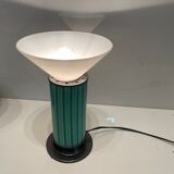 Mid-Century Mint Green Murano Glass Table Lamps, Set of 2