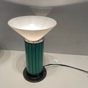 Mid-Century Mint Green Murano Glass Table Lamps, Set of 2
