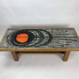 Mid-century design ceramic coffee table, 1970’s