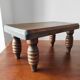 Pair of vintage solid wood footrests