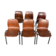 Lot de 6 chaises Pagholz vintage
