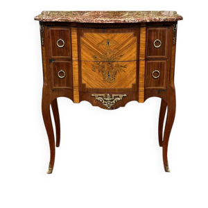 Commode sauteuse de style - dessus marbre