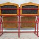 Fauteuils théâtre cinéma 1900 appairés tapissier