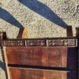 Coffee table in metal and copper wood